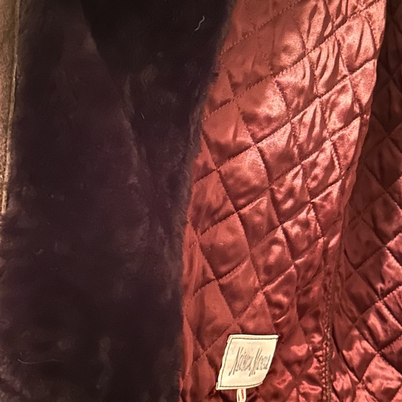 Jacques Jewel Neiman Marcus Brown Shearling Coat Jacket Womens 8 - Picture 7 of 11